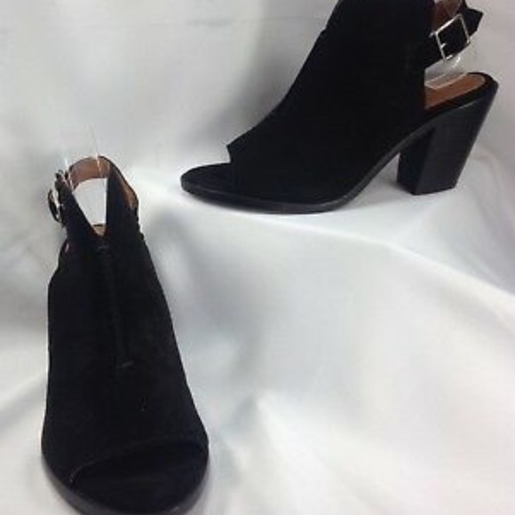 Frye Black Courtney Suede Slingback Mule - Picture 2 of 6